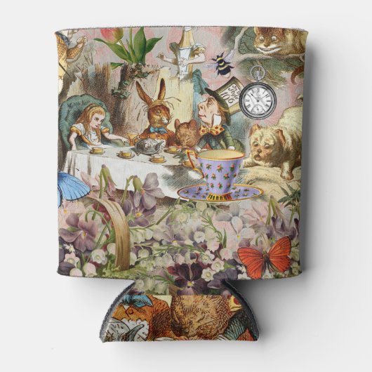 Alice in Wonderland tea party characters Dosenkühler (Vorderseite)