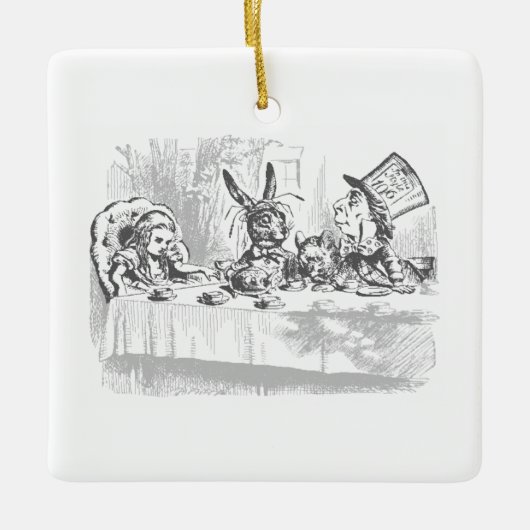 Alice in Wonderland Tea Party Theme Ornament (Vorderseite)