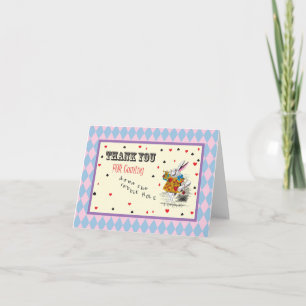 Alice in Wonderland - Thank You Card Dankeskarte
