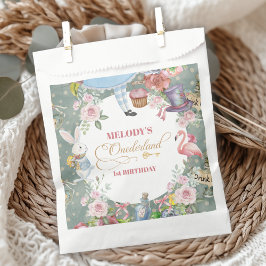 Alice in Wonderland Vintage 1st birthday Geschenktütchen