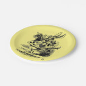 Alice in Wonderland – white rabbit children Pappteller (Schrägansicht)