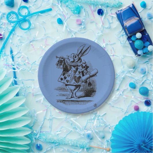 Alice in Wonderland – white rabbit children Pappteller (Party)