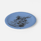 Alice in Wonderland – white rabbit children Pappteller (Schrägansicht)