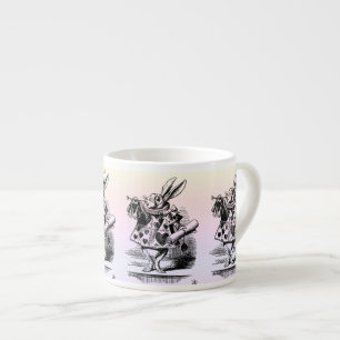 Alice in Wonderland White Rabbit Kaninchen pastel Espressotasse
