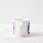 Alice in Wonderland White Rabbit Kaninchen pastel Espressotasse (Rückseite)