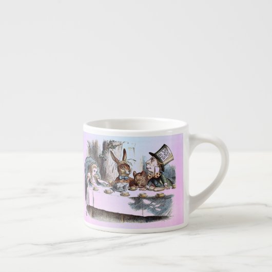 Alice in Wonderland White Rabbit Kaninchen pastel Espressotasse (Rechts)