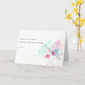 Alice in Wonderland, White Rabbit, Lewis Carroll Karte (Gelbe Blume)