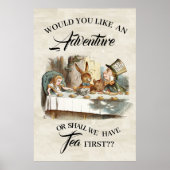 Alice in Wonderland , WOULD YOU LIKE AN ADVENTURE Poster (Vorne)