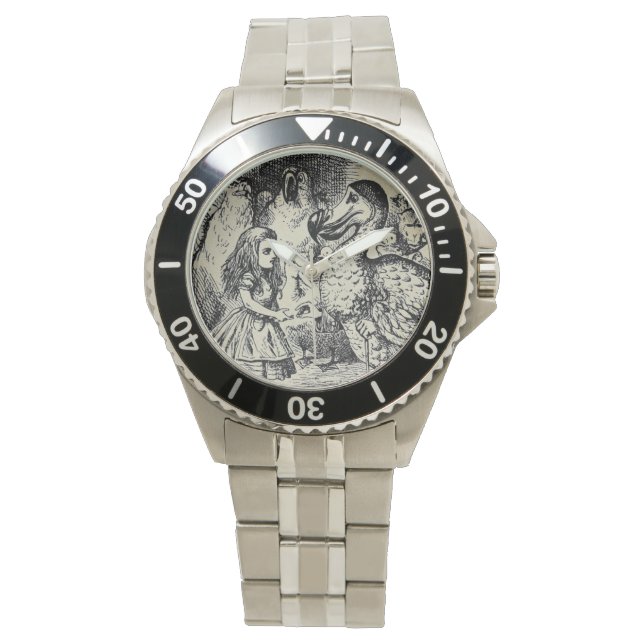 Alice (in Wunderland) Dodo Stainless Steel Watch Armbanduhr (Vorderseite)
