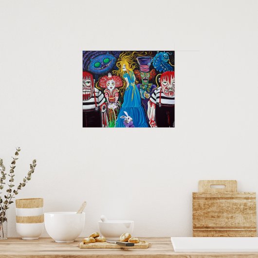 Alice in Zombie Poster (Küche)