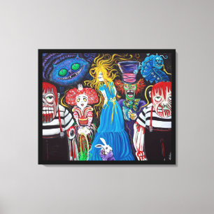 Alice in Zombieland Canvas Print Leinwanddruck