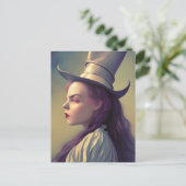 Alice ist die Hatter-Postkarte Postkarte (Stehend Vorderseite)