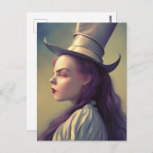 Alice ist die Hatter-Postkarte Postkarte (Vorne/Hinten)