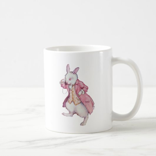 ALICE IST EIN CHARMING WHITE RABBIT KAFFEETASSE (Rechts)