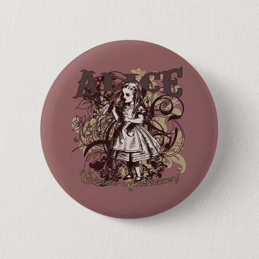 Alice Karneval Stil Button (Vorderseite)