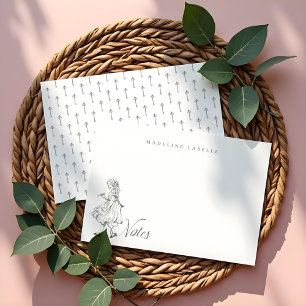 Alice Key Vintage Alice im Wunderland Name Mitteilungskarte