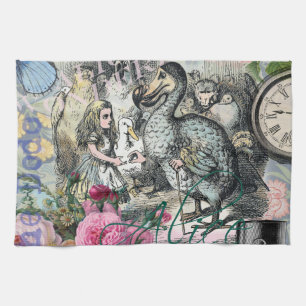 Alice Klassisches Wunderland Dodo Tenniel Kunst Geschirrtuch