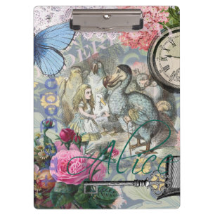 Alice Klassisches Wunderland Dodo Tenniel Kunst Klemmbrett