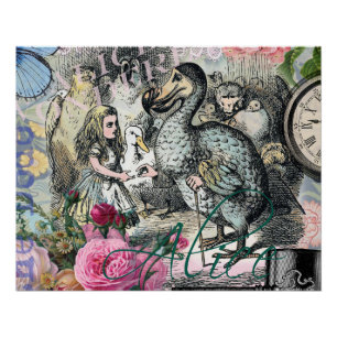 Alice Klassisches Wunderland Dodo Tenniel Kunst Poster