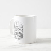 Alice konsultiert die Raupe Kaffeetasse (Vorderseite Links)