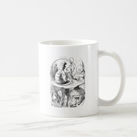 Alice konsultiert die Raupe Kaffeetasse (Rechts)