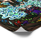 "Alice Lost" Alice im Wunderland Cheshire Cat Poster (Ecke)