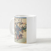 Alice Lost in Japan | Ukiyo-e Floating Wonder Kaffeetasse (Vorderseite Links)
