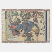 Alice Lost in Japan | Ukiyo-e Floating Wonderland Decke (Vorderseite)