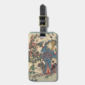 Alice Lost in Japan | Ukiyo-e Floating Wonderland Gepäckanhänger