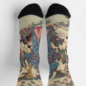 Alice Lost in Japan | Ukiyo-e Floating Wonderland Socken (Oben)