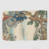 Alice Lost in Japan | Ukiyo-e Mad Journey Golfhandtuch (Horizontal)