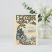 Alice Lost in Japan | Ukiyo-e Mad Journey Postkarte (Stehend Vorderseite)