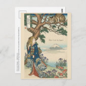 Alice Lost in Japan | Ukiyo-e Mad Journey Postkarte (Vorne/Hinten)