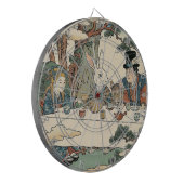 Alice Lost in Japan | Ukiyo-e Mad Tea Party Dartscheibe (Vorderseite Links)