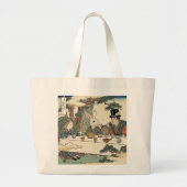 Alice Lost in Japan | Ukiyo-e Mad Tea Party Jumbo Stoffbeutel (Vorne)