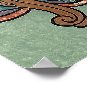 Alice Lost in Japan | Ukiyo-e Mad Tea Party Poster (Ecke)