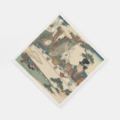 Alice Lost in Japan | Ukiyo-e Mad Tea Party Serviette (Ecke)