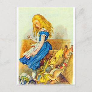 Alice macht Jury Box Color Postkarte