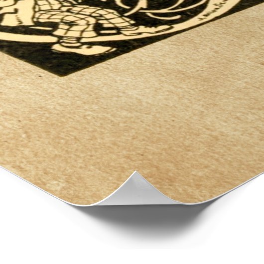 Alice - Mad Hatter 1865 Poster (Ecke)