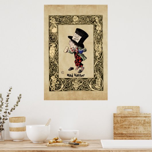 Alice - Mad Hatter 1865 Poster (Küche)