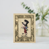 Alice - Mad Hatter 1865 Postkarte (Stehend Vorderseite)