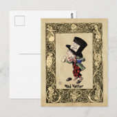 Alice - Mad Hatter 1865 Postkarte (Vorne/Hinten)
