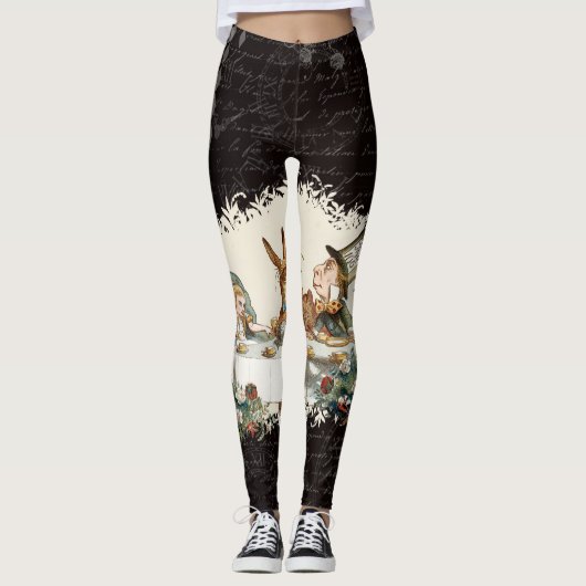 Alice mad hatter Leggings (Vorderseite)