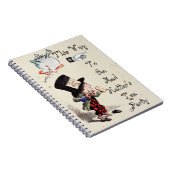Alice - Mad Hatter Tea Party 1865 Notizblock (Rechte Seite)