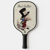 Alice -  Mad Hatter Tea Party 1865  Pickleball Schläger (Rückseite)