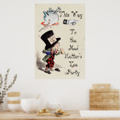 Alice - Mad Hatter Tea Party 1865 Poster (Küche)