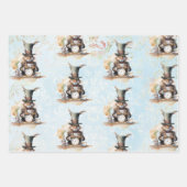 Alice, Mad Hatter und Weißes Kaninchen Geschenkpapier Set (Vorderseite 3)