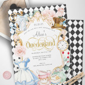 Alice mad hatter Wunderland Tee Party 1. Geburtsta Einladung