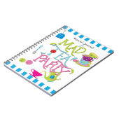 Alice Mad Tea Party Wonderland Whimsical Notizblock (Linke Seite)