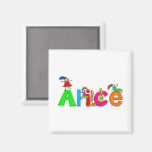 Alice Magnet (Vorderseite/Rückseite)